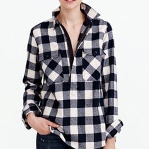 J Crew Buffalo Check Shirt Jacket - Small